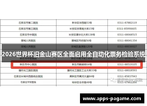 2026世界杯旧金山赛区全面启用全自动化票务检验系统